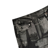 Xray jacquard denim jorts