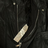 Mink Bondage leather jacket