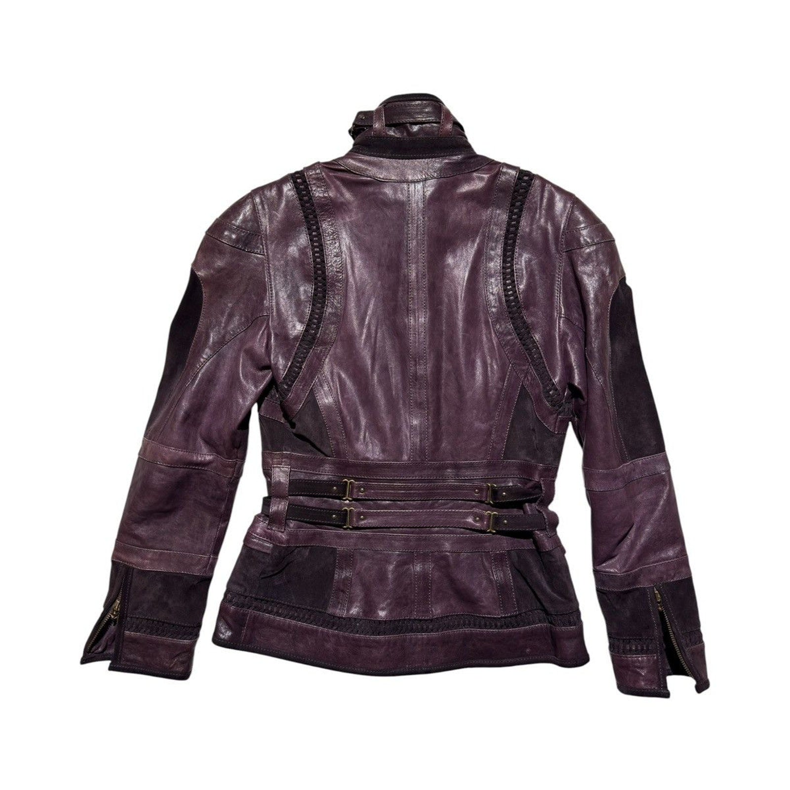 FW2008 leather sueded soldier jacket