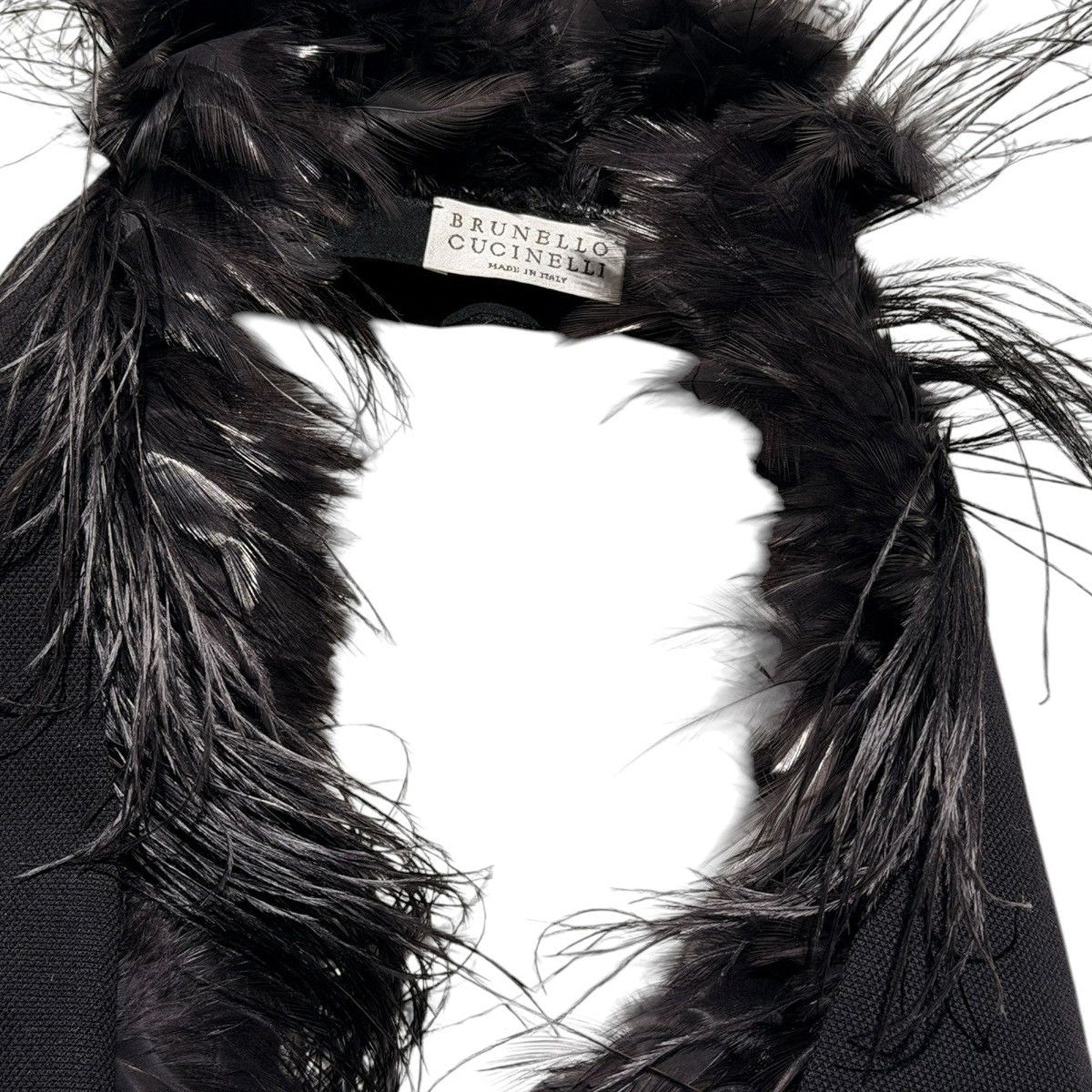 $5,840 ostrich feather vest