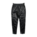 Leather Drawstring jogger pant