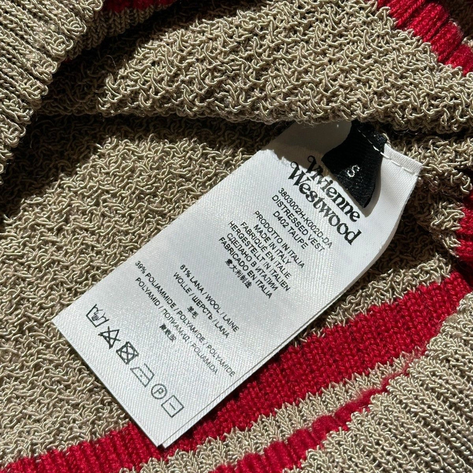 Unisex distressed knit sweater vest