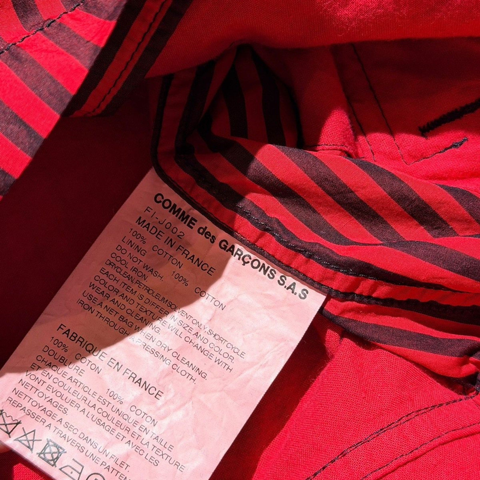 Lightweight striped Moto jacket