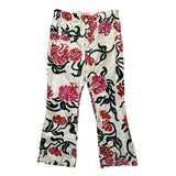 SS21 Floral Print adjustable waist flare pant