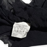 Mesh stretch textured turtleneck