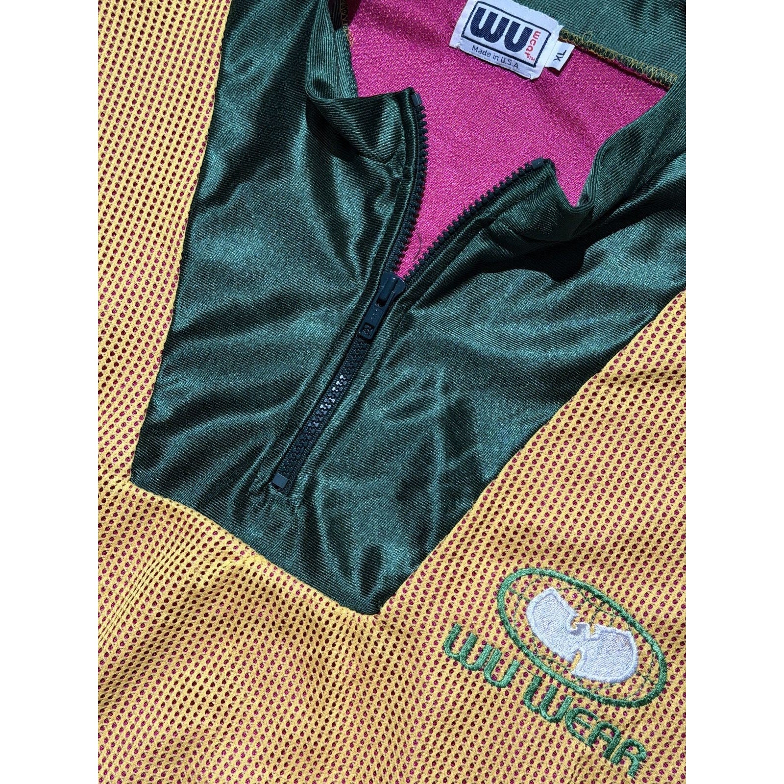 Wu wear logo zip jersey