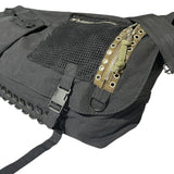 SS06 “T” studded cargo multistrap mesh layer bag