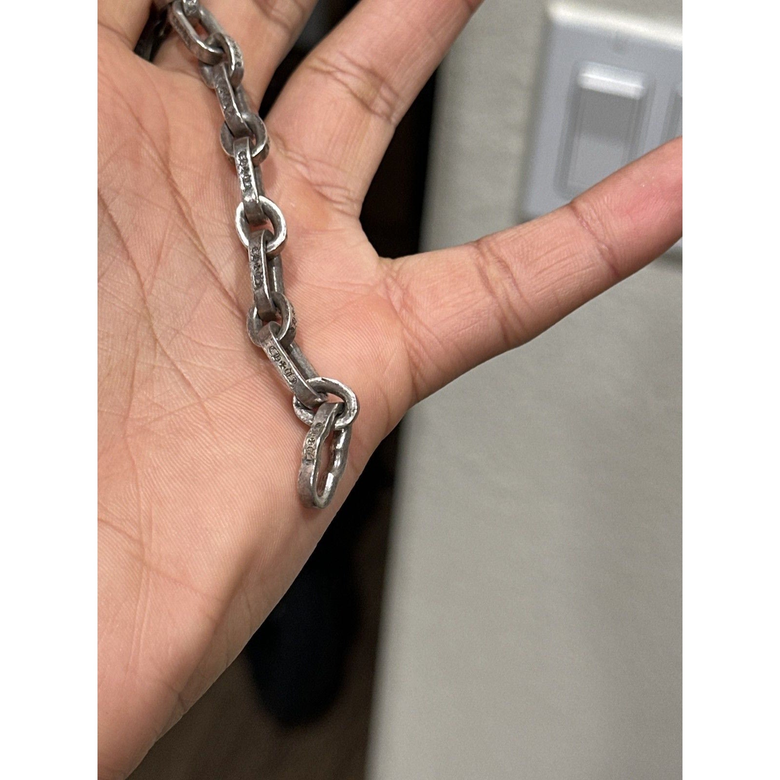 Chrome hearts paper chain bracelet