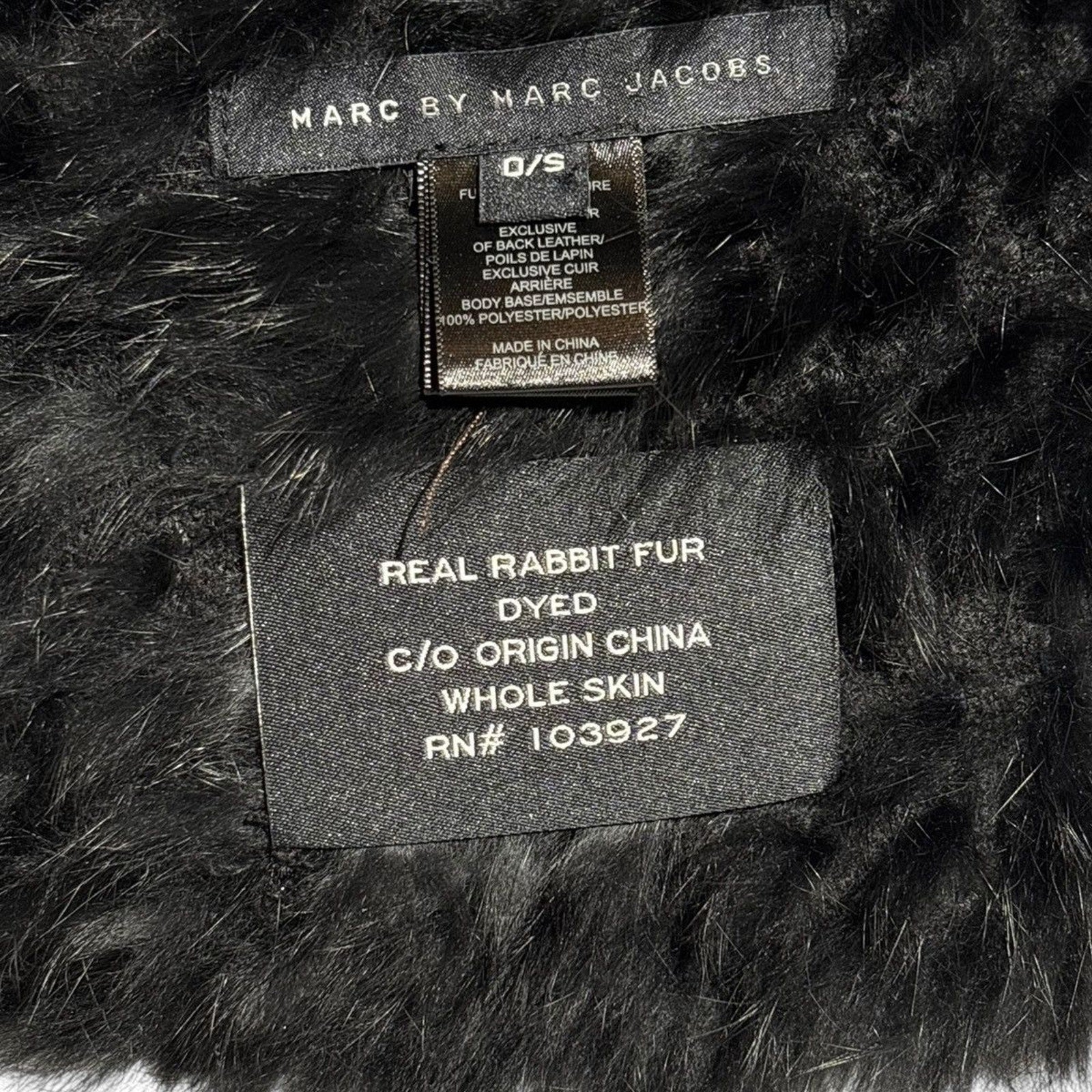Runway rabbit fur beanie