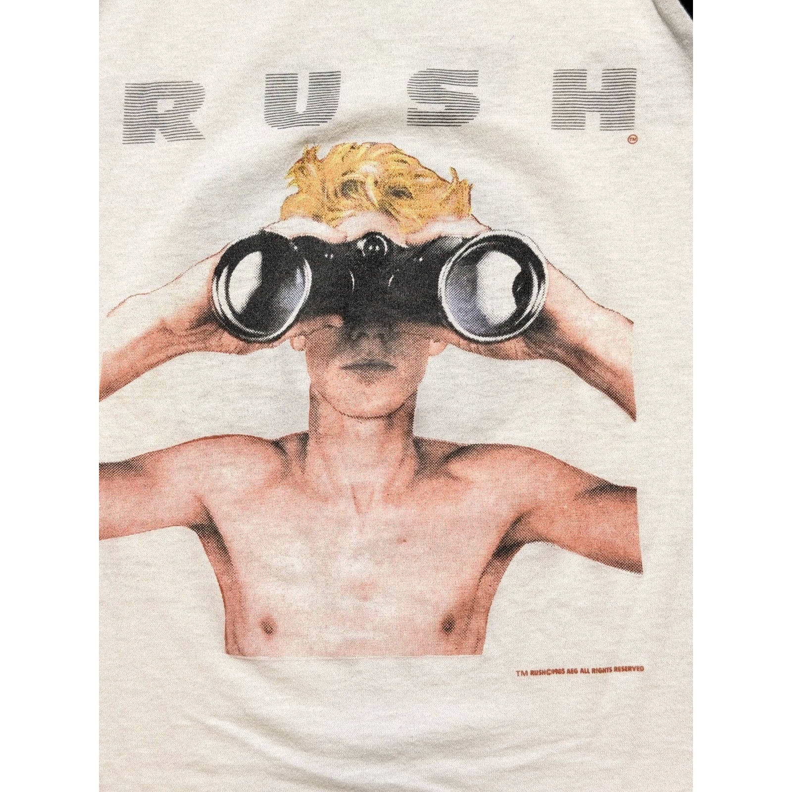 Rush 1985 Power windows tour tee