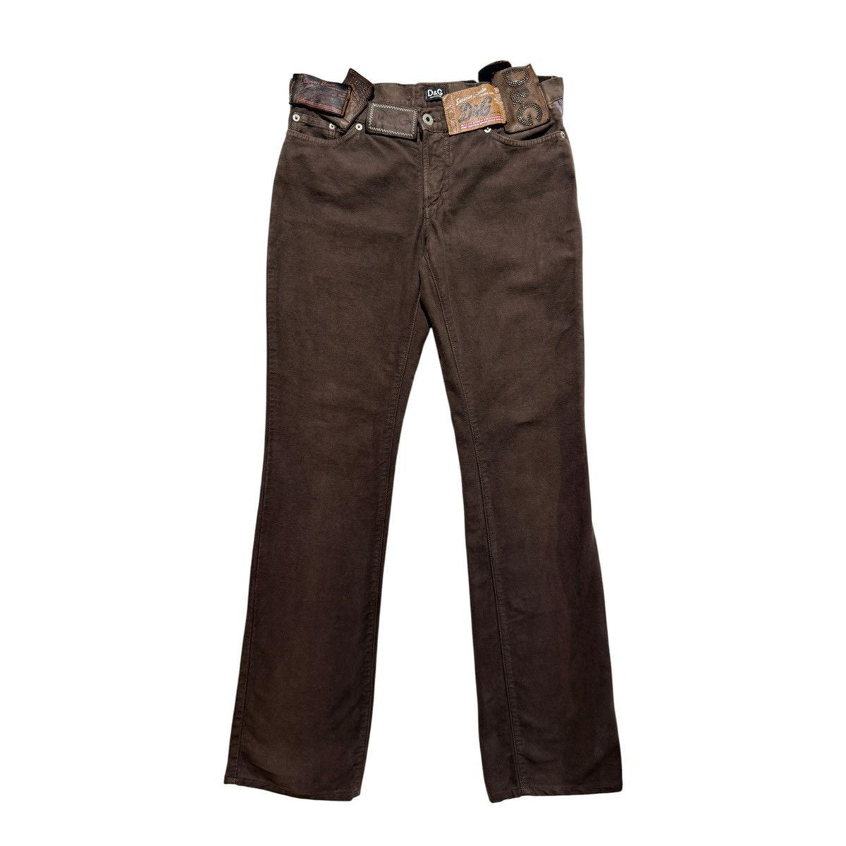 Archive leather tags jeans