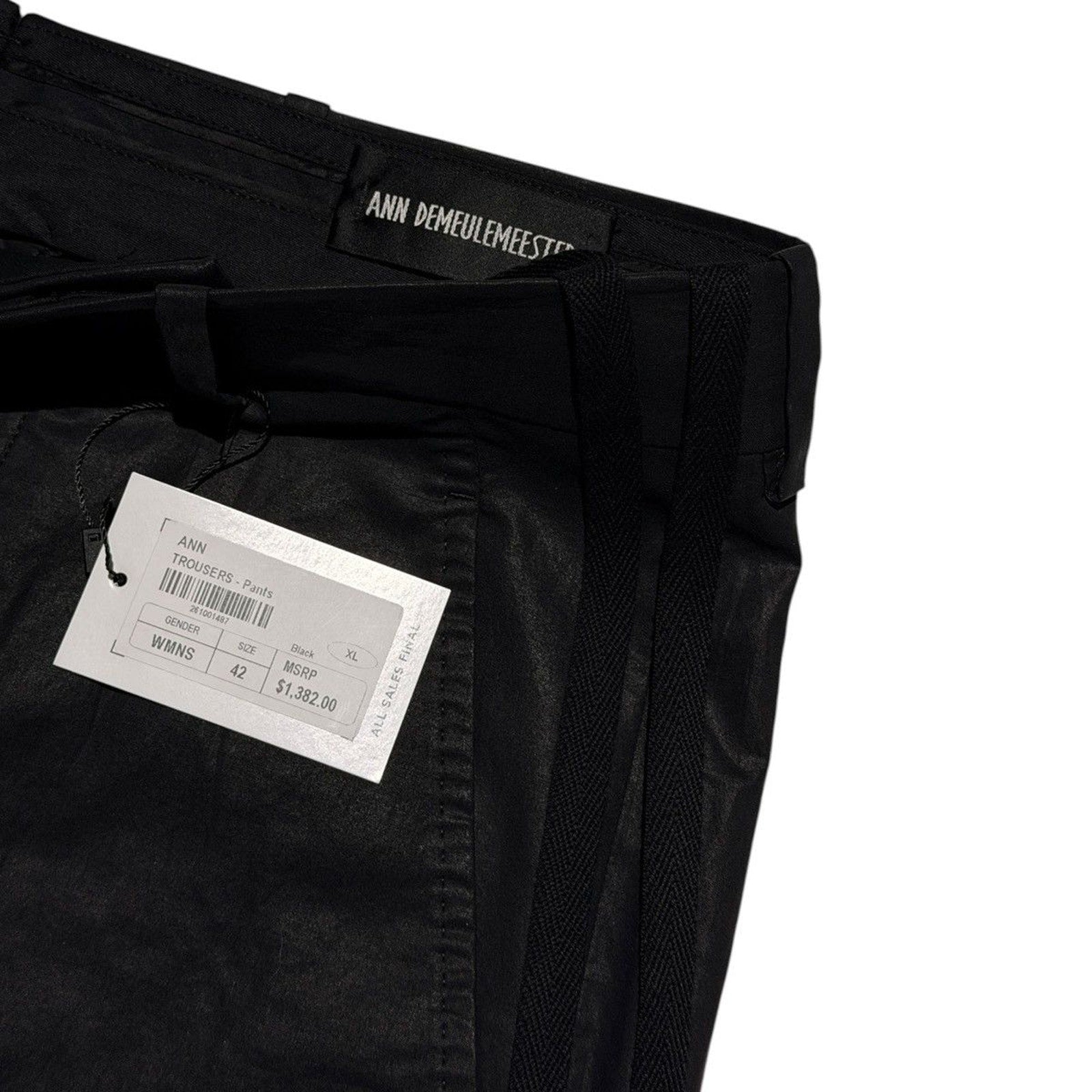 Waxed coated bonne wide leg trouser