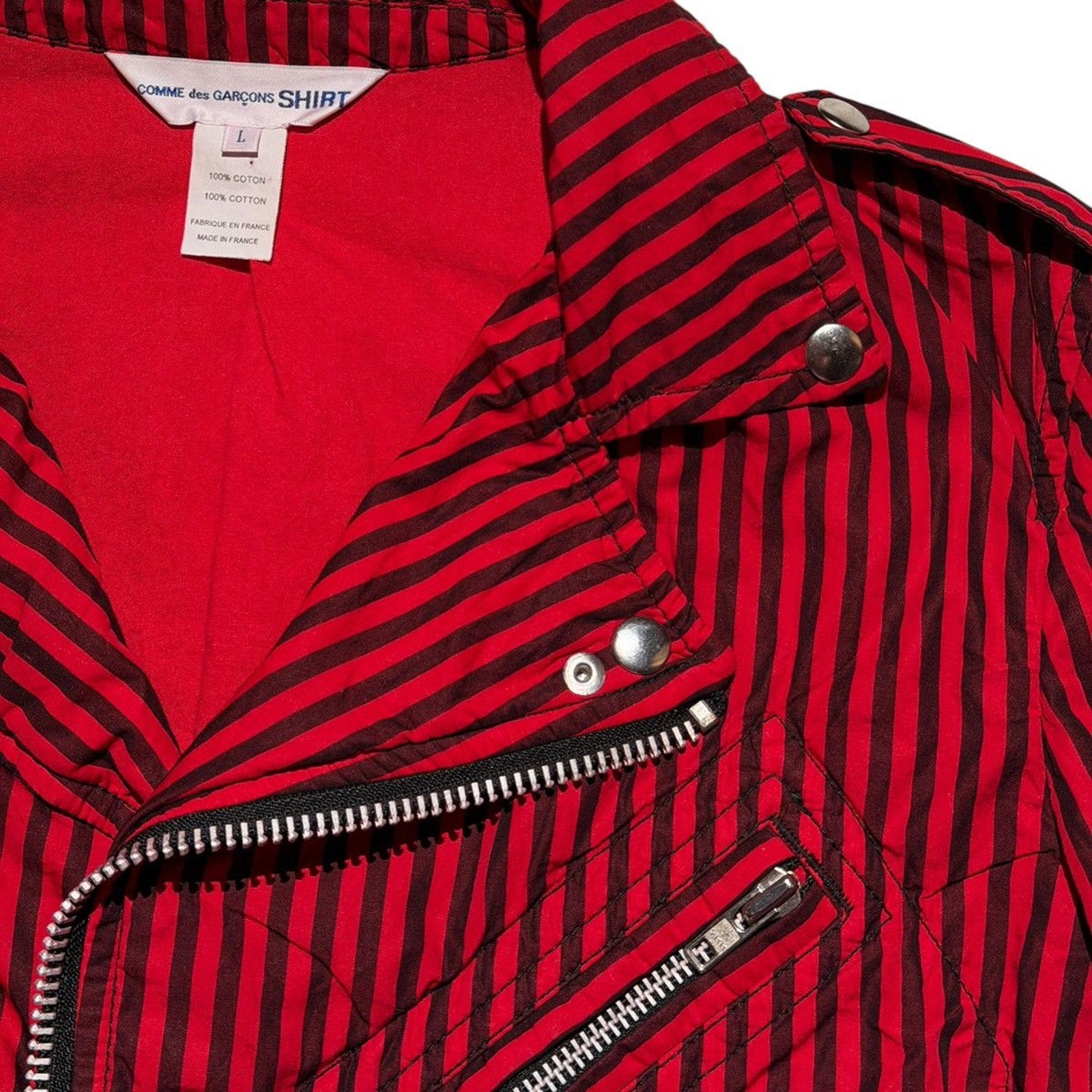 Lightweight striped Moto jacket