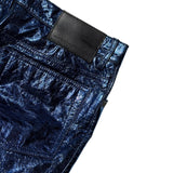 Glossy patent leather pant