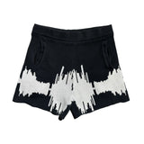 Adjustable waist “static” knit shorts