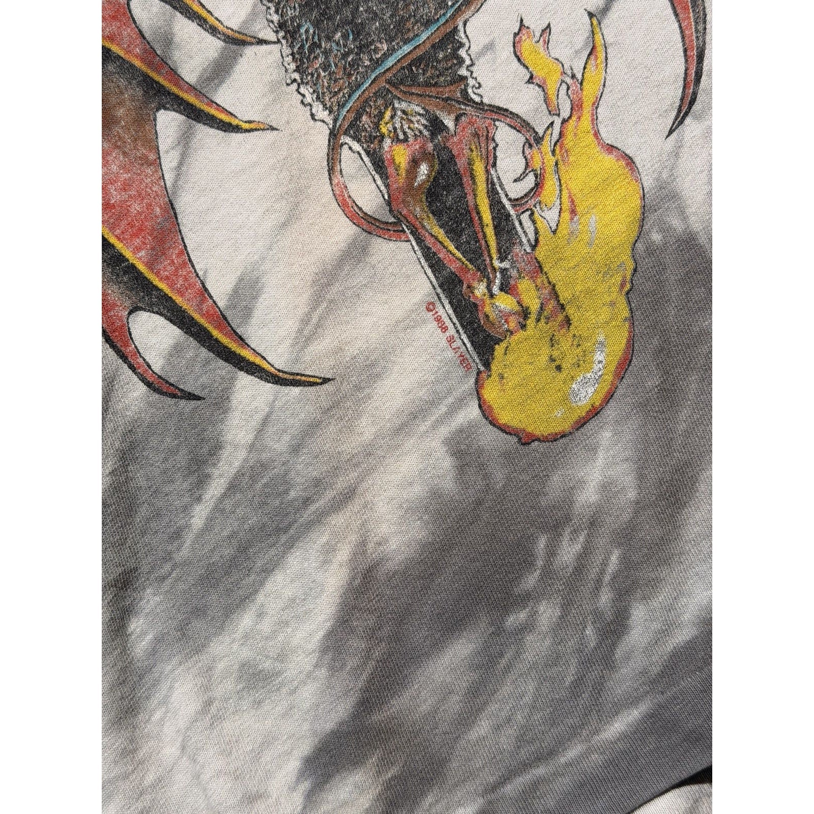 Slayer 1988 crucified demon vintage tee