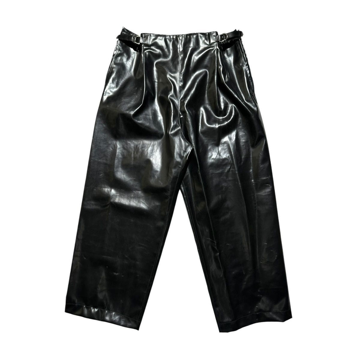 Rubber Adjustable waist wide leg pant