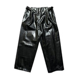 Rubber Adjustable waist wide leg pant