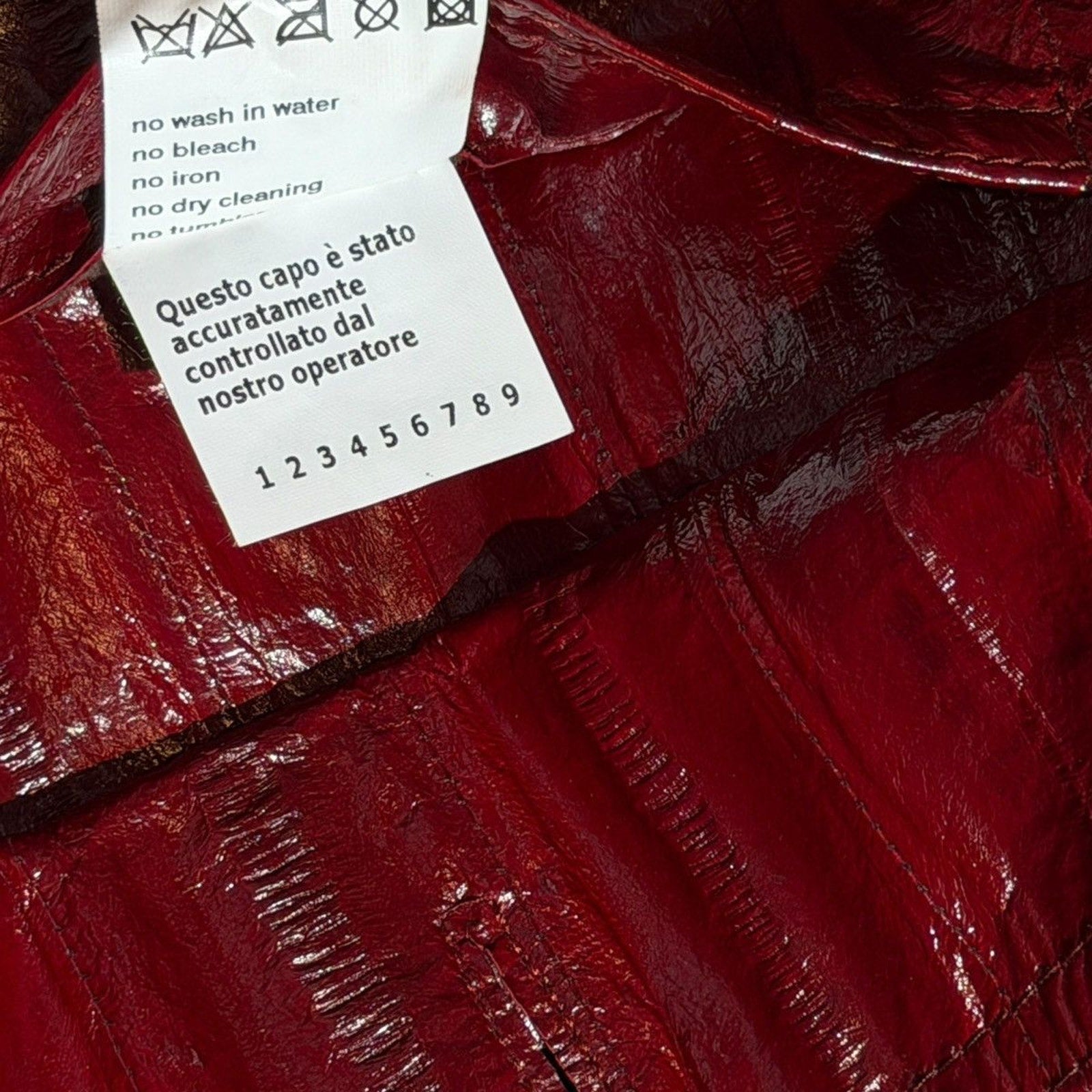 100% Eel skin archive runway jacket