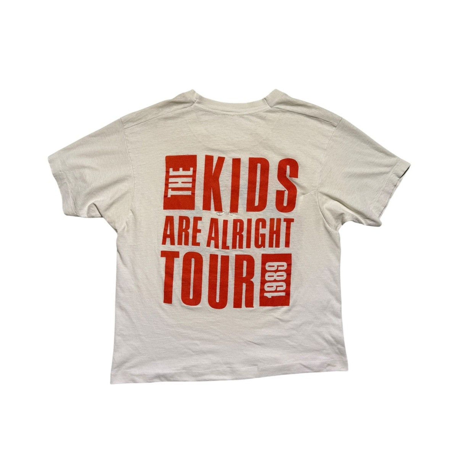The who 1989 the kids are alright tour tee
