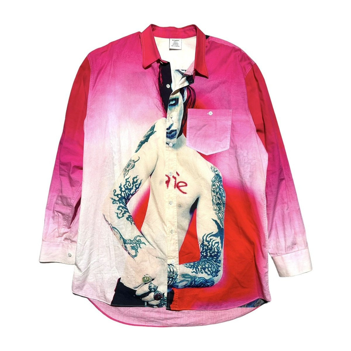 Marilyn Manson Unsafe button down