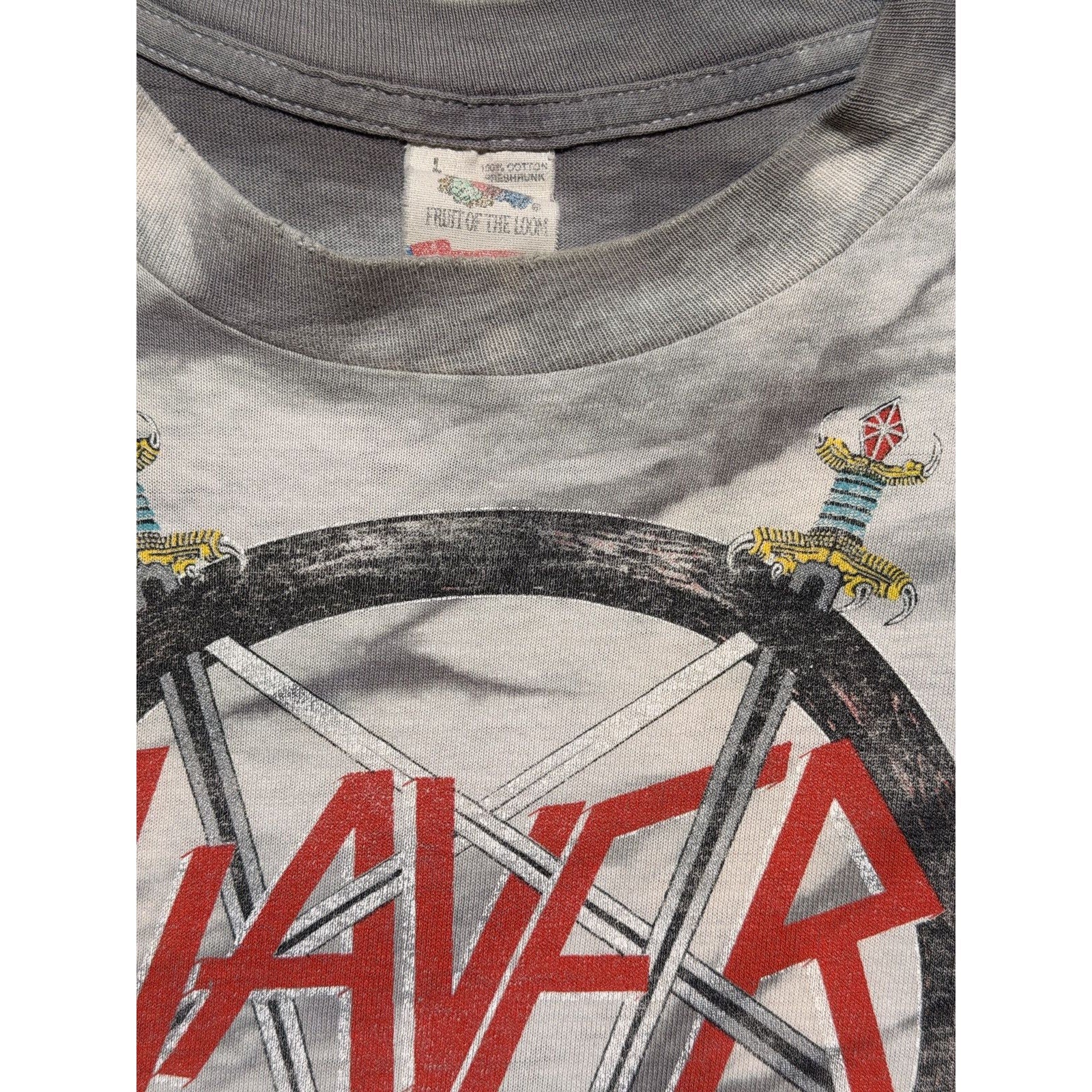 Slayer 1988 crucified demon vintage tee