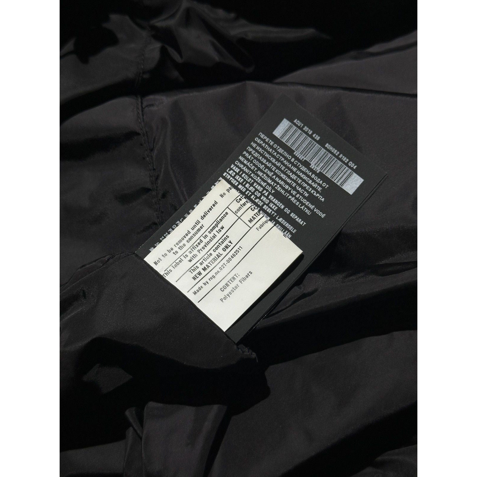 Padded nylon logo jacket