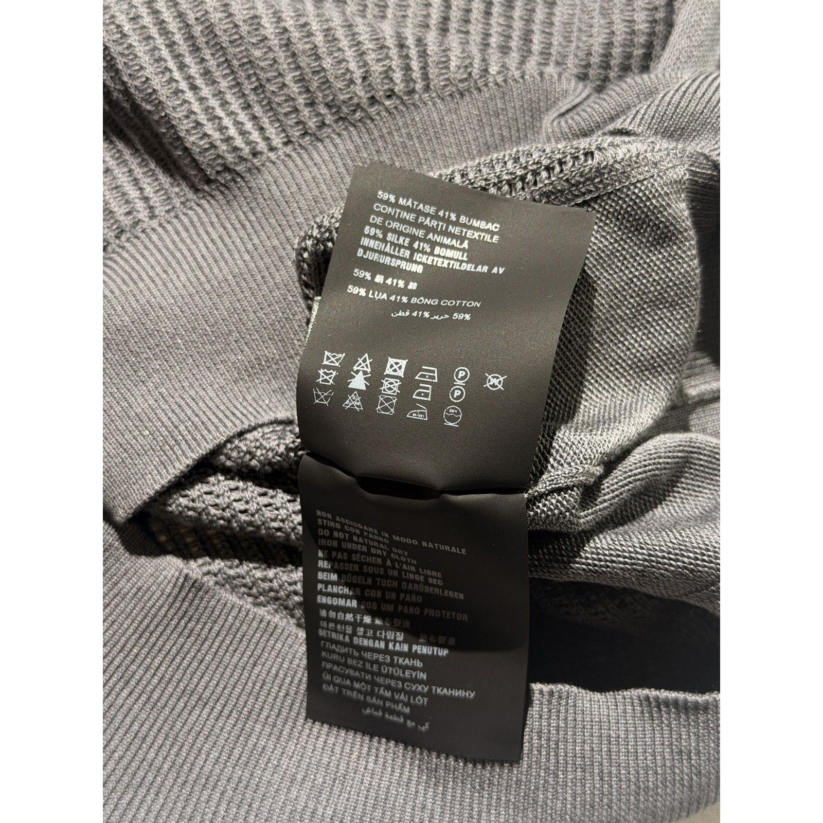Silk / cotton mesh polo