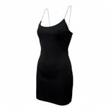 Swavorski crystal strap backless hira dress