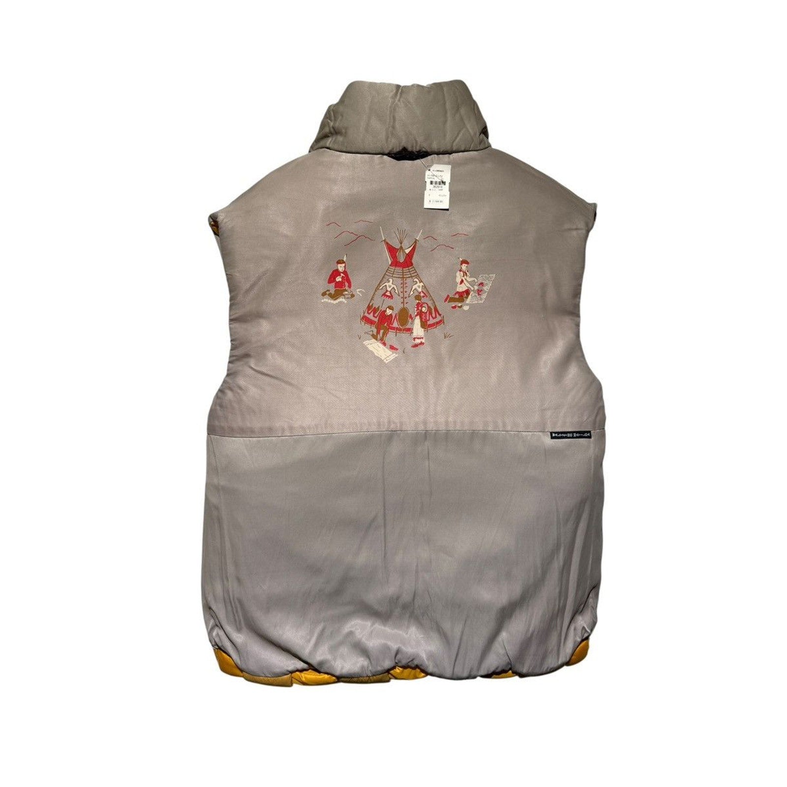 Reversible keel quilted puffer vest