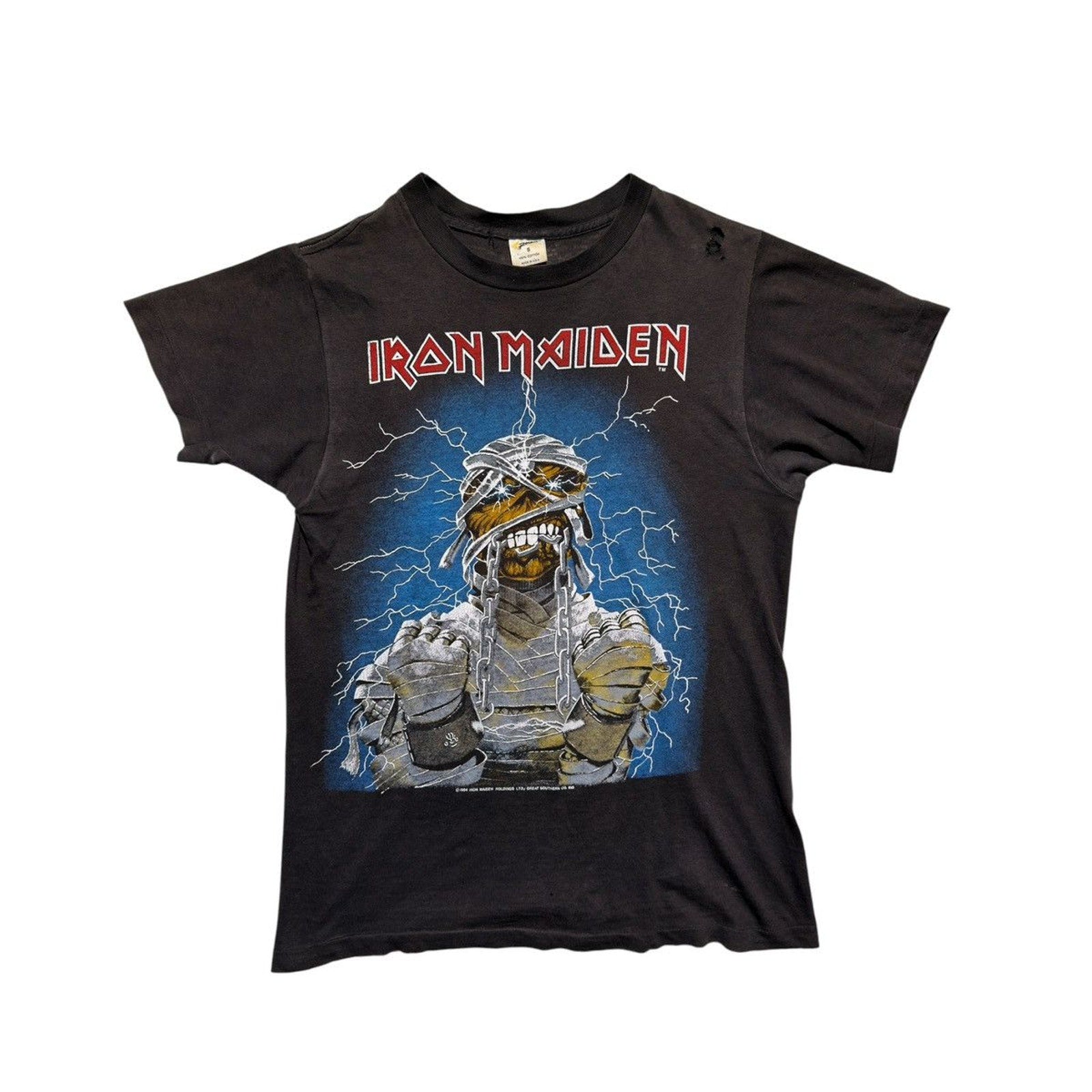 Iron Maiden 1984 american slavery tour vintage tee