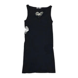 Heart cut out stretch dress