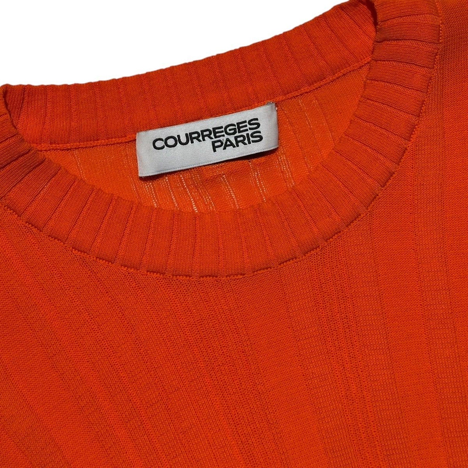 Twisted ribbed stretch long sleeve