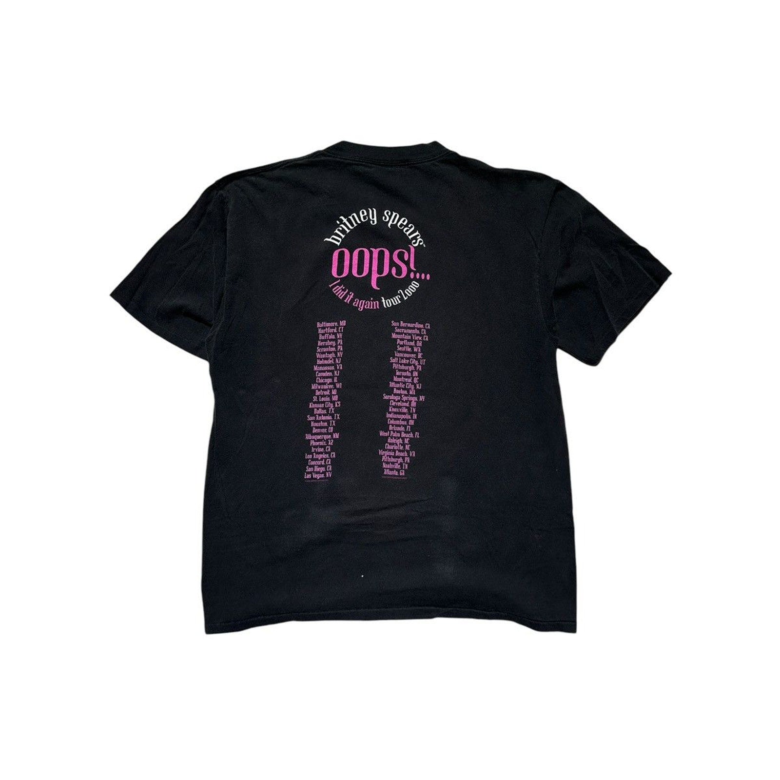 “Oops I did it again” 2000 Britney Spears tour tee