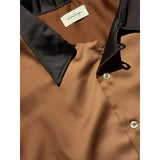 Silky boxy button down