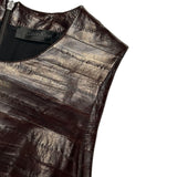 2017 runway Eel skin dress