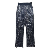 Metallic adjustable sequin trousers