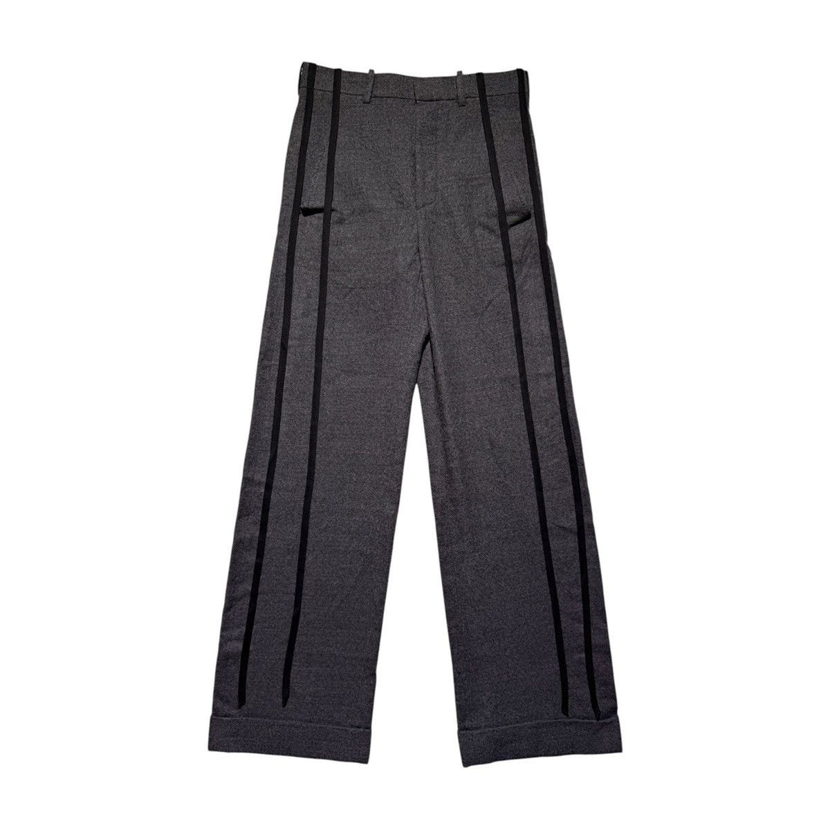 Wool wide leg strap pant bonne belinda