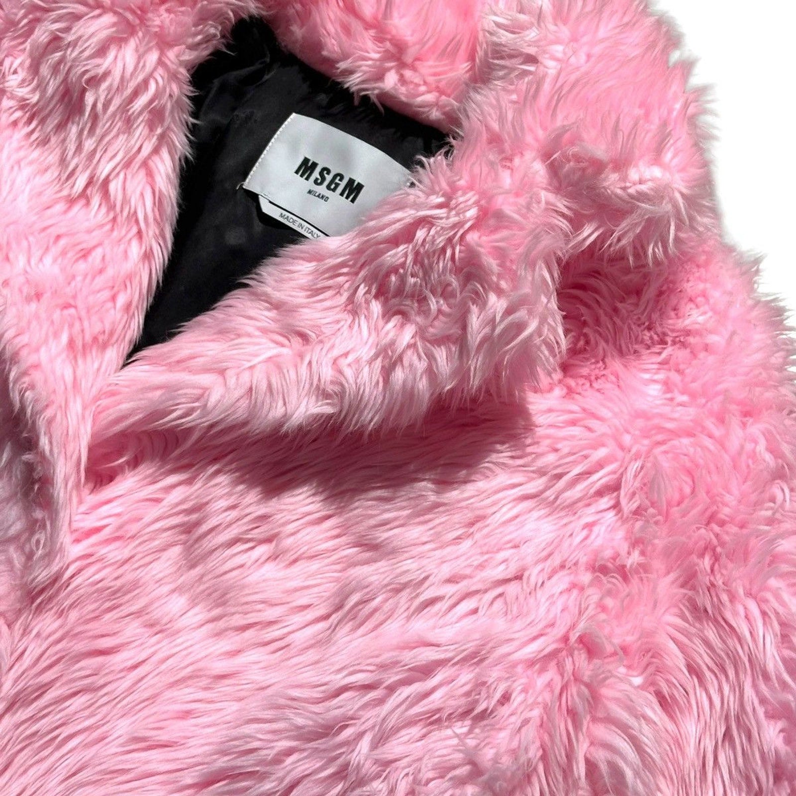 Faux fur plush coat