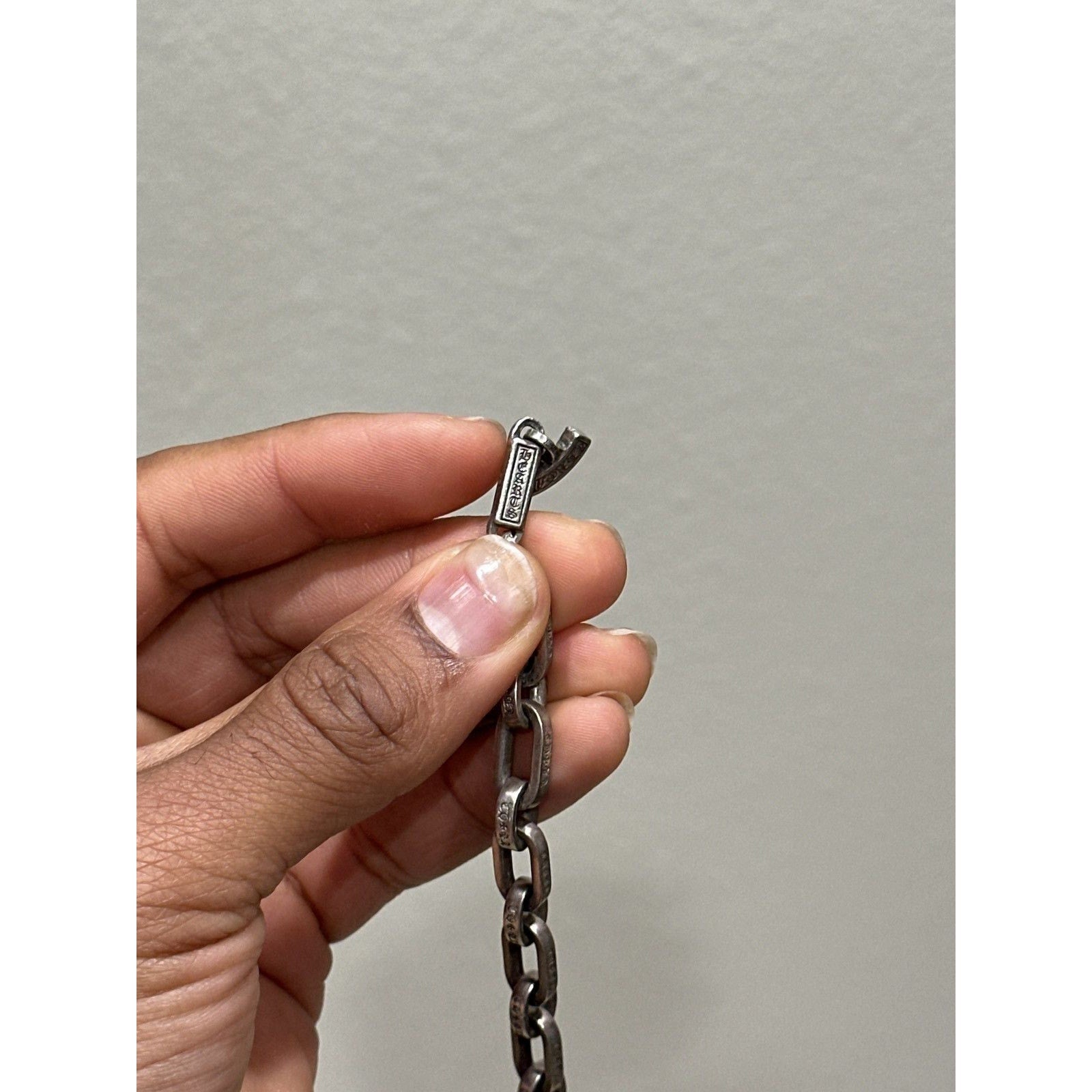 Chrome hearts paper chain bracelet