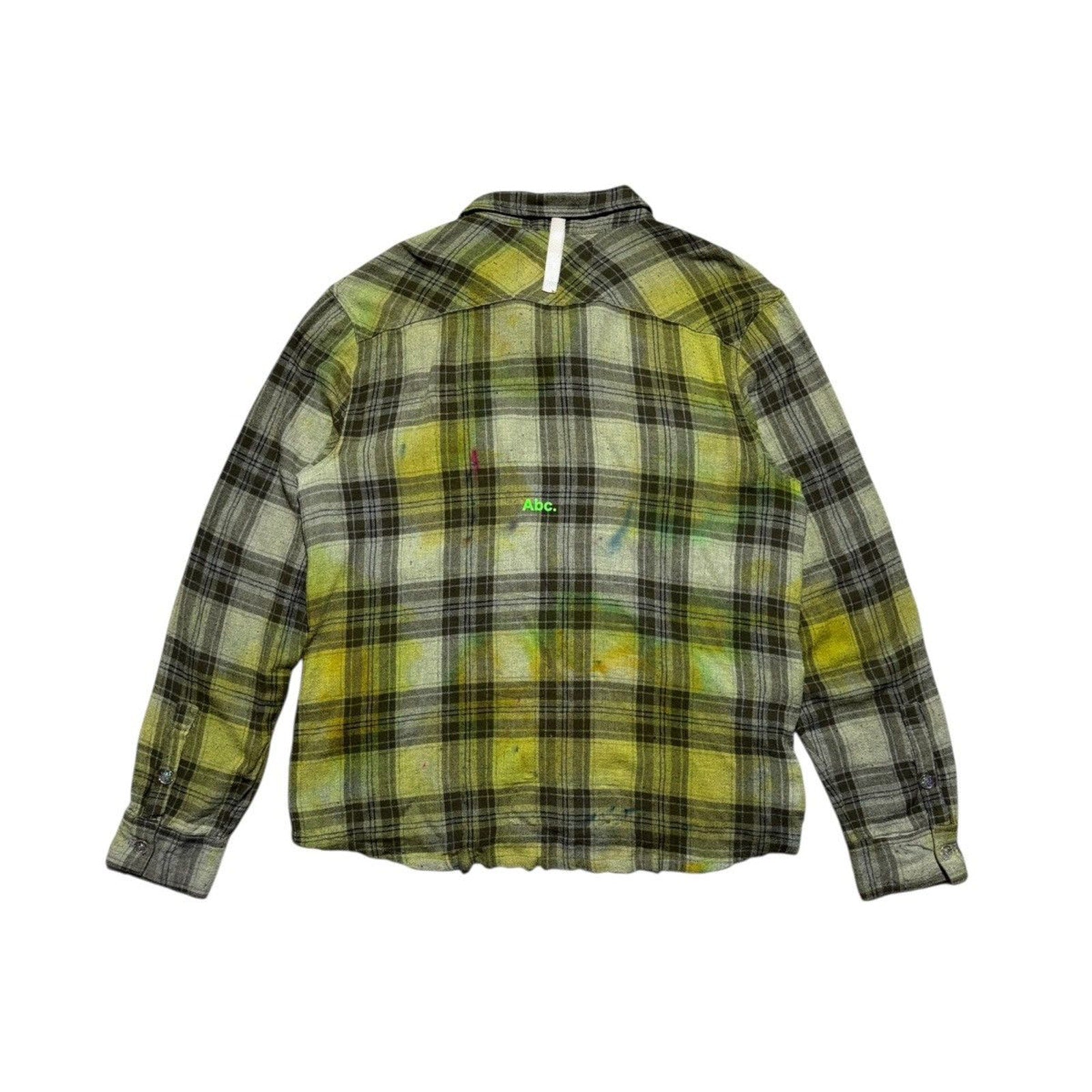 Crystal infused Dyed plaid flannel