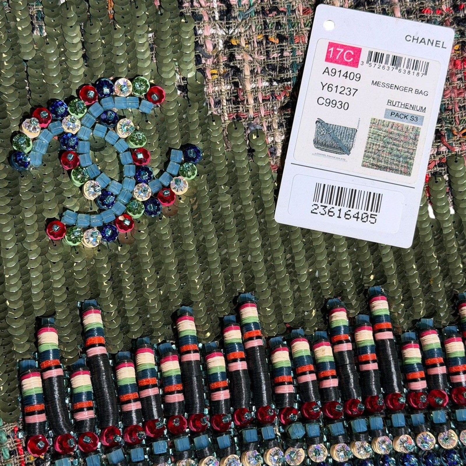 2017 Embellished Paris cuba havana stroll messenger