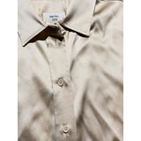 Silk gold button up