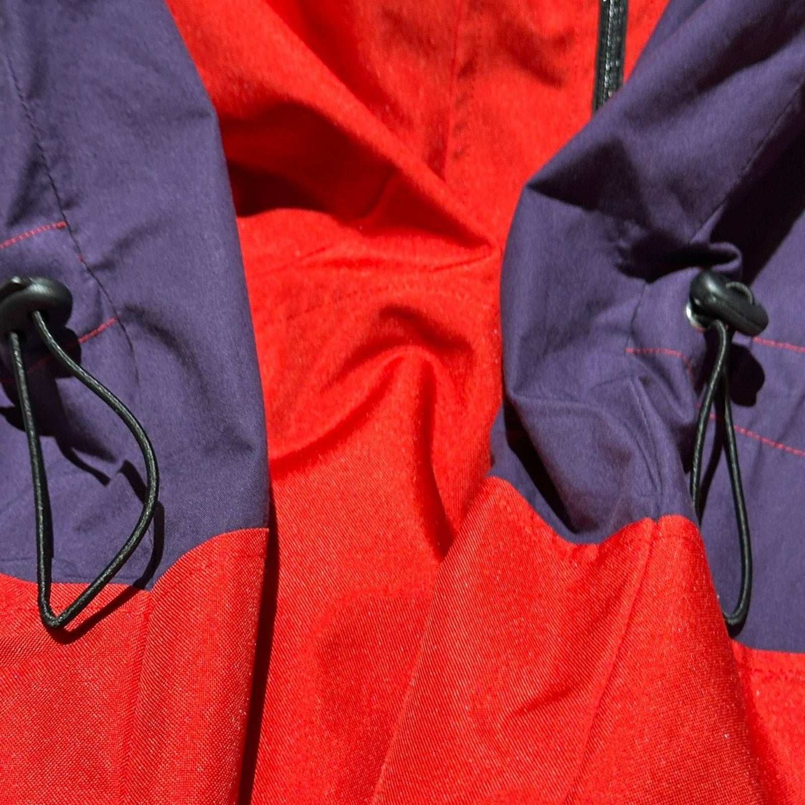 Oversized Colorblock hooded parka