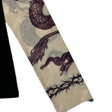 Dragon tribal mesh sleeve shirt