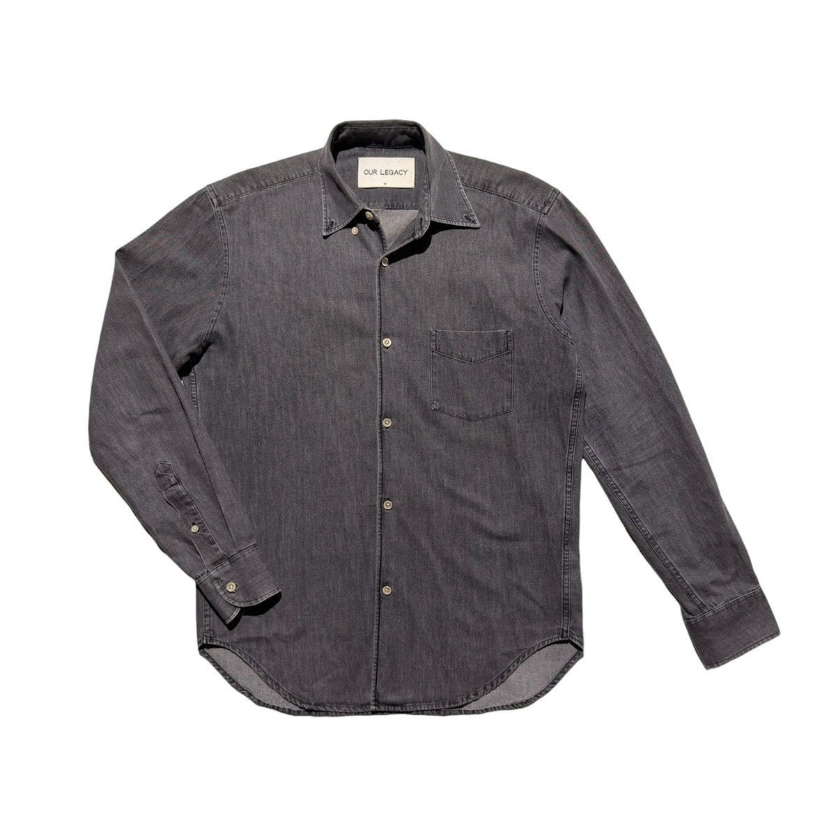 Classic button denim shirt