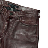 Genuine Cow Leather marbled pant