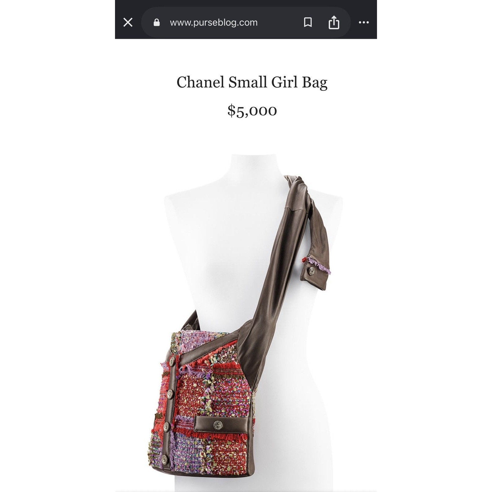 2015 tweed & lambskin girl bag