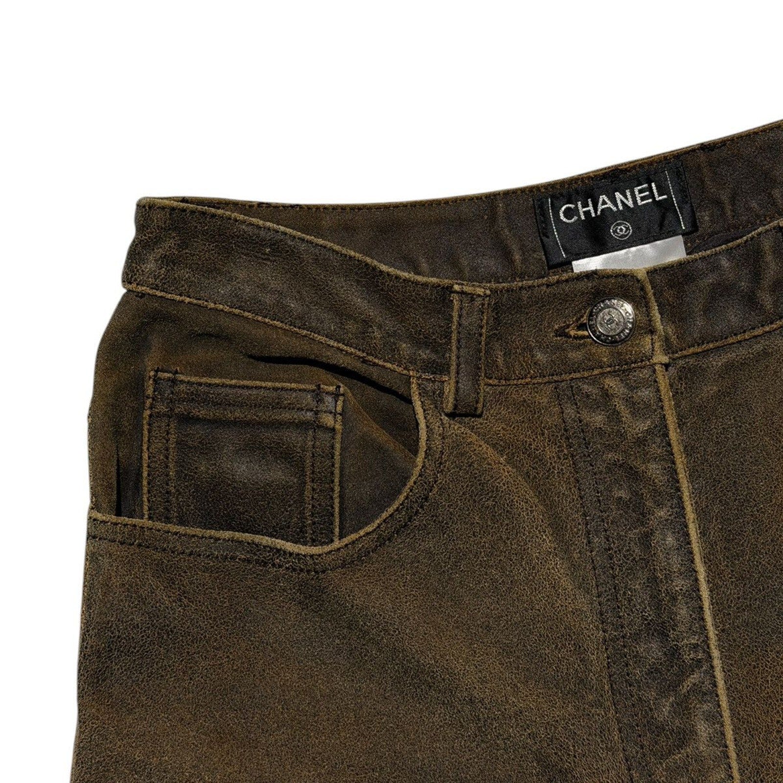 FW2000 split Leather denim
