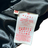 Leather sueded track jacket